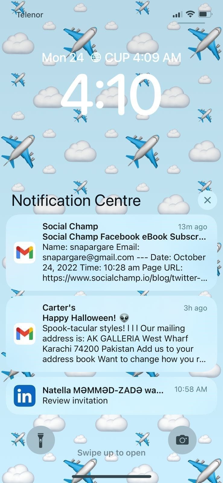 Notification 2 Notification 1