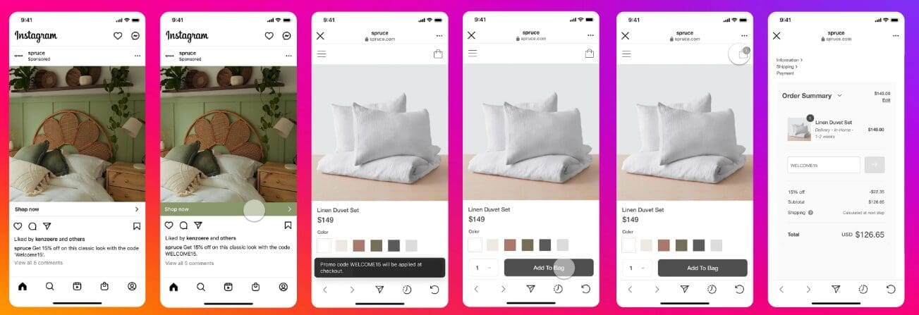 Instagram Shopping Revamp: New Promo Code Ads 2 Instagram Shopping Revamp: New Promo Code Ads 1