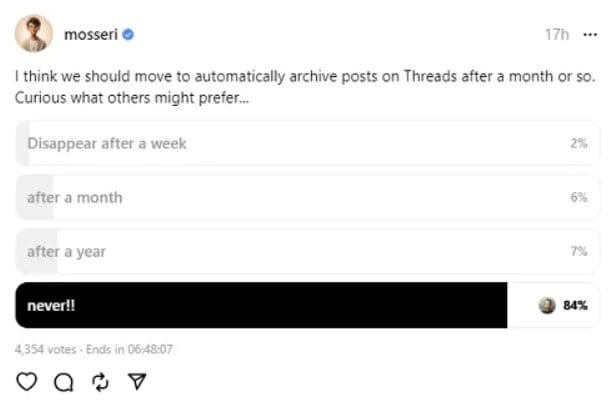 Threads Tests Auto Post Archiving Feature for Users 4 Threads Tests Auto Post Archiving Feature for Users 3
