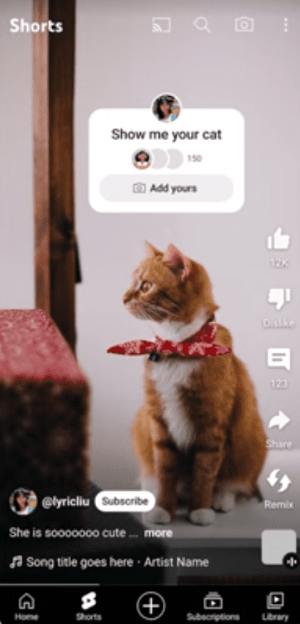 YouTube Is Testing “Add Yours” Sticker for Shorts 1 screenshot from YouTube