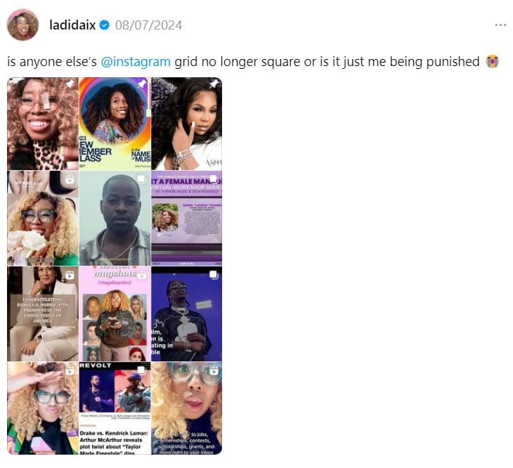 Instagram Chief Hints at Upcoming Changes to Profile Grid Displays 1 Example of Instagram Grid