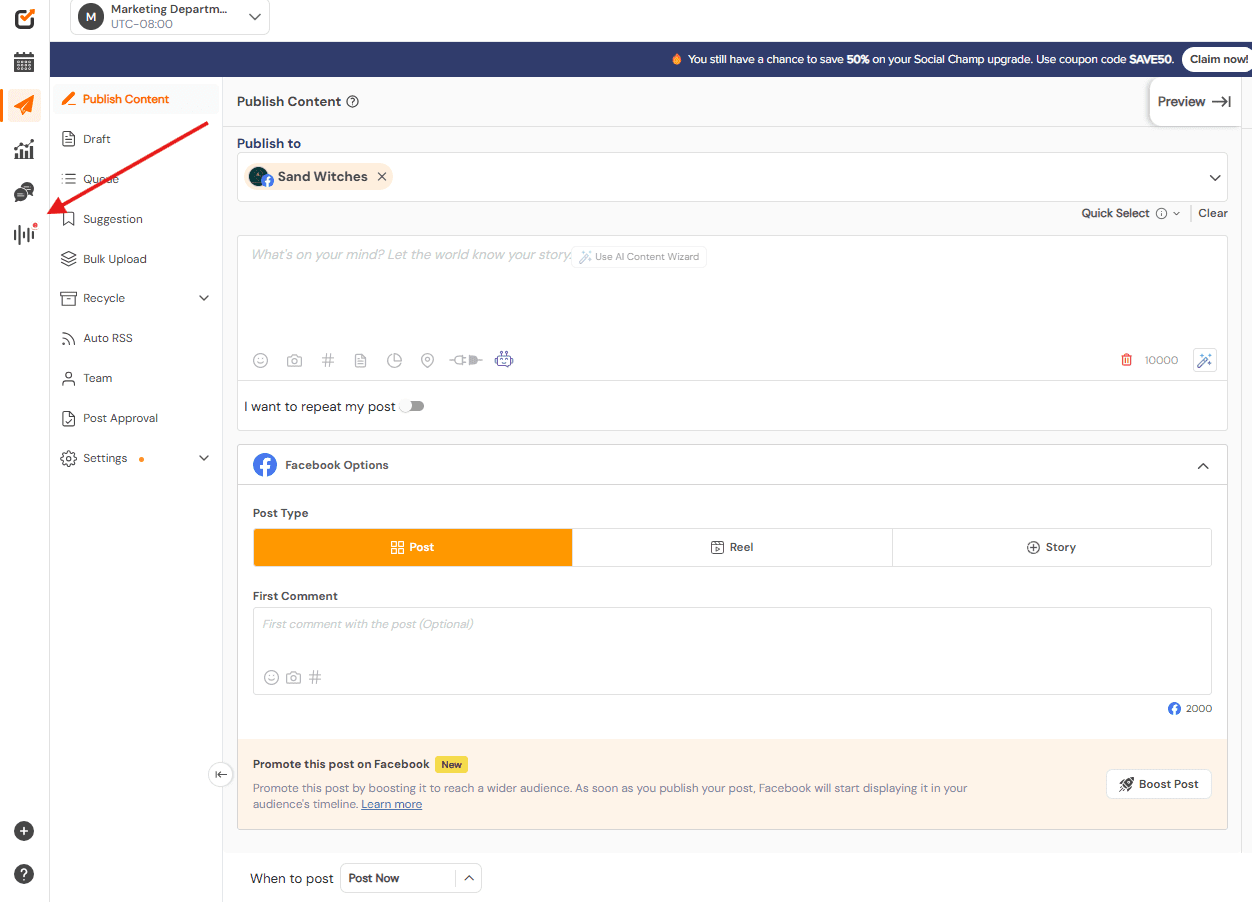 Introducing Social Listening – Reach Your Audience Like Never Before! 3 Listening Tab in Social Champ