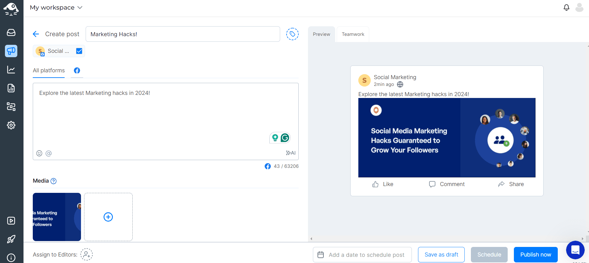 NapoleonCat’s Dashboard