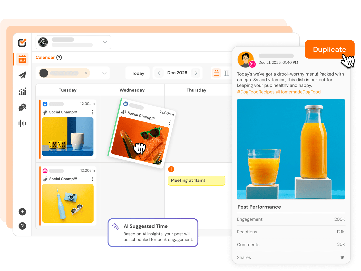 Simplified Social Media Calendar