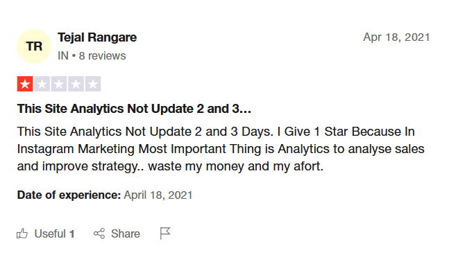 15+ Best Later Alternatives for Smarter Social Media Management in 2025 4 A User Review of Later About Analytics on Trustpilot