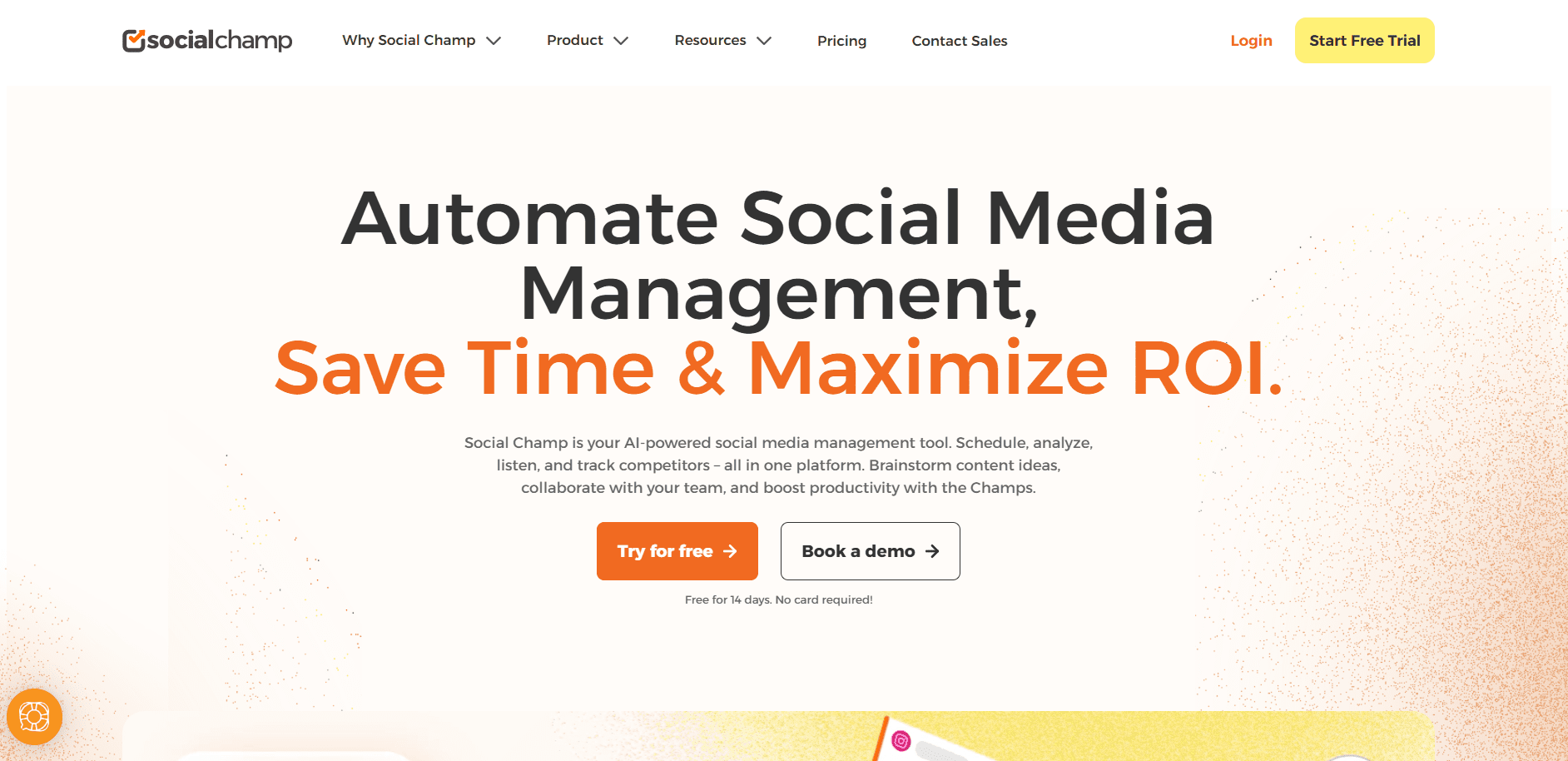 Social Champ home page