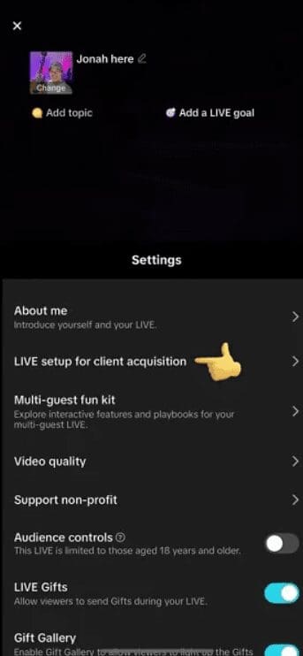 Options Before Going Live