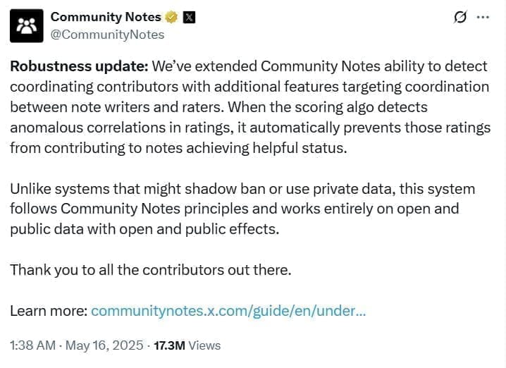 X Adds Powerful New Tools to Stop Community Note Abuse 1 X Community Notes