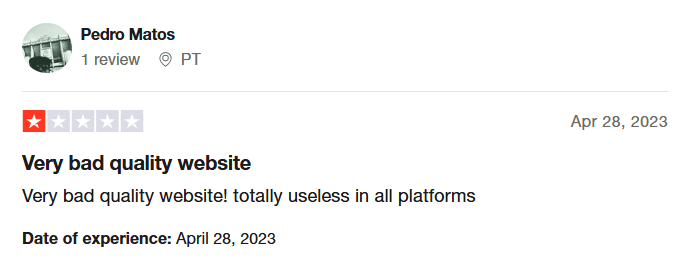 A SocialBee User Review on Trustpilot