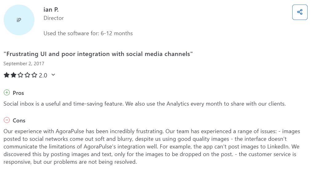 10 Best Sprinklr Alternatives for Social Media Management in 2025 27 A Review of Agorapulse on Capterra