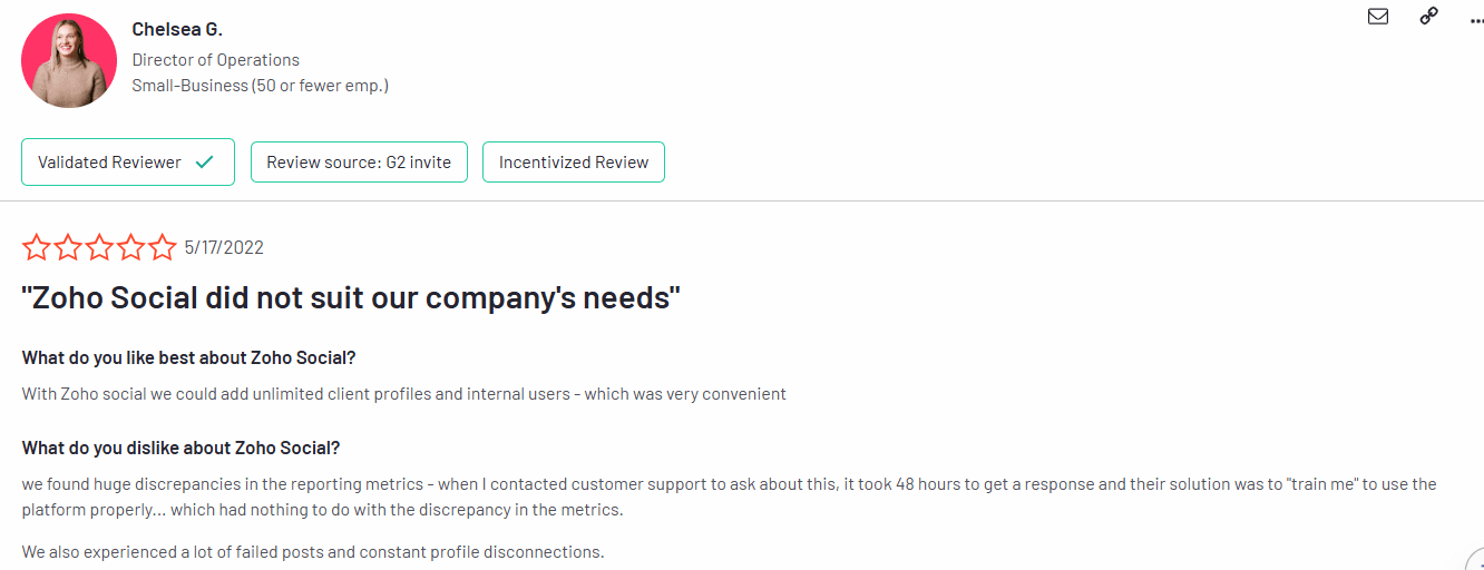 10 Best Sprinklr Alternatives for Social Media Management in 2025 23 A Review of Zoho Social on G2