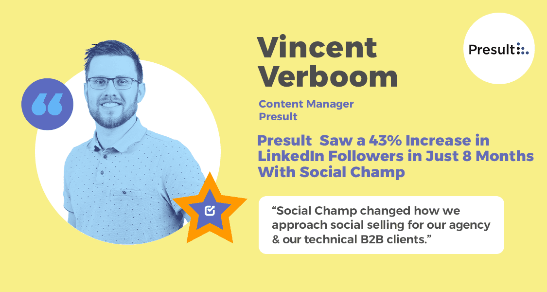 How Presult Saw a 43% Increase in LinkedIn Followers in Just 8 Months With Social Champ